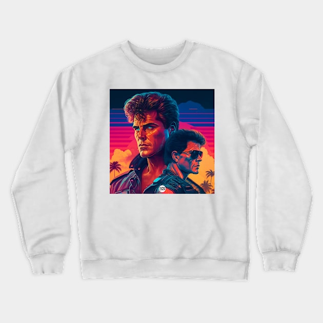 Manly Sunset Crewneck Sweatshirt by SupraLovem